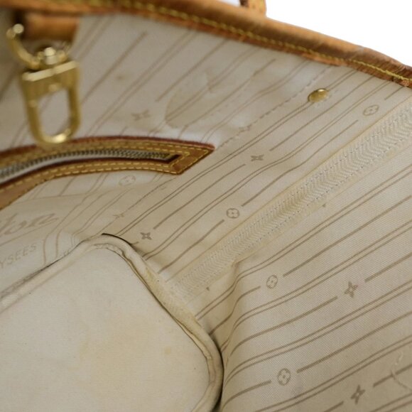 LOUIS VUITTON Neverfull PM Shoulder Tote Bag Damier Azur Leather N51110 74YG880 - Picture 2 of 16